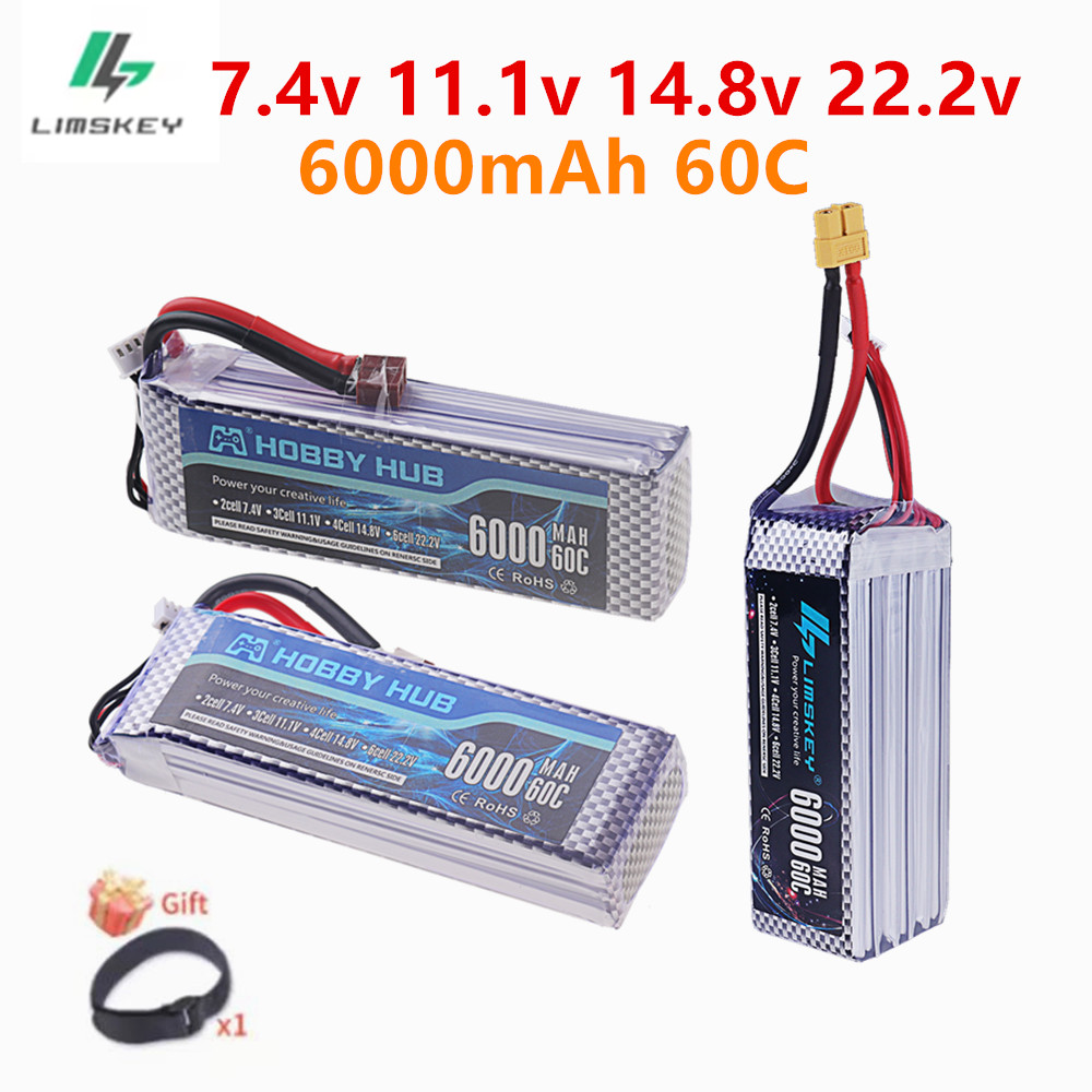 4S Lipo Battery 14.8V 6000Mah - 7.4V、11.1V、14.8V、22.2V、6000mAhのLiPoバッテリー、60C。RCドローン、クアッドローター、トラック用パーツ。2S、3S、4S、6SのLiPoバッテリー。RCおもちゃや車用。