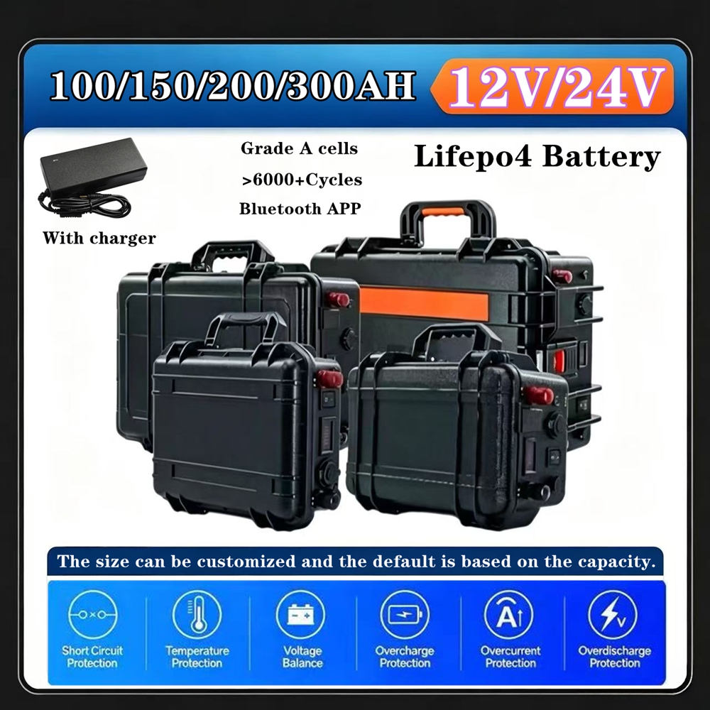 Lifepo4 12V 100Ah Bms Bluetooth - バッテリー 12V 24V 100Ah 150Ah 200Ah
