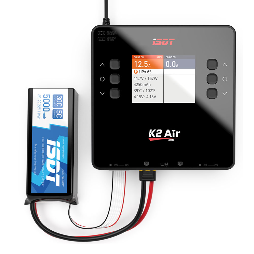 Isdt K4 Dual Lipo Charger - ISDT リポバッテリー バランス充電器 放電器 スマート充電器 K4