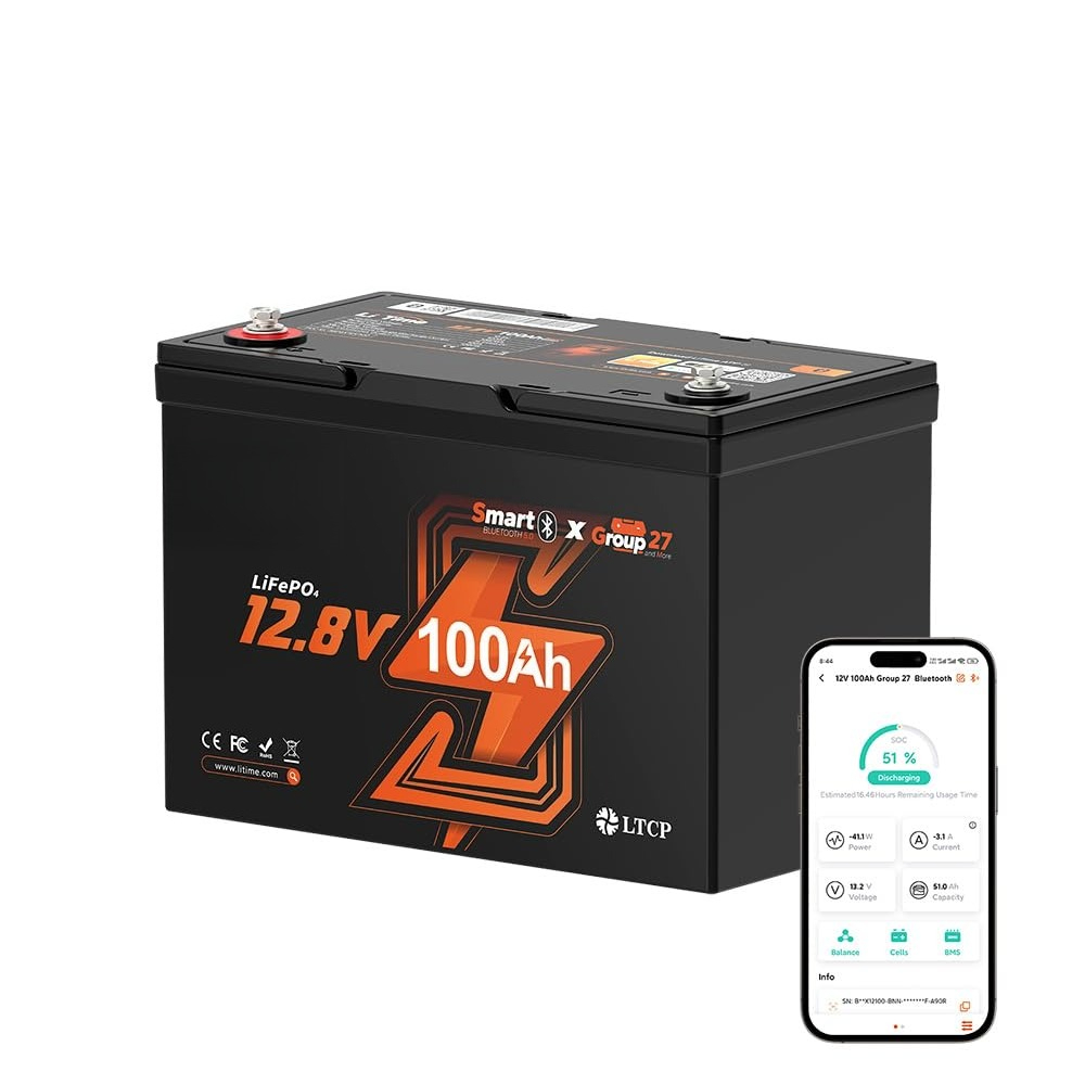12V 100Ah LiFePO4バッテリー、RVおよび船舶 - Lifepo4 12V 100Ah Bms Bluetooth のレビューと価格
