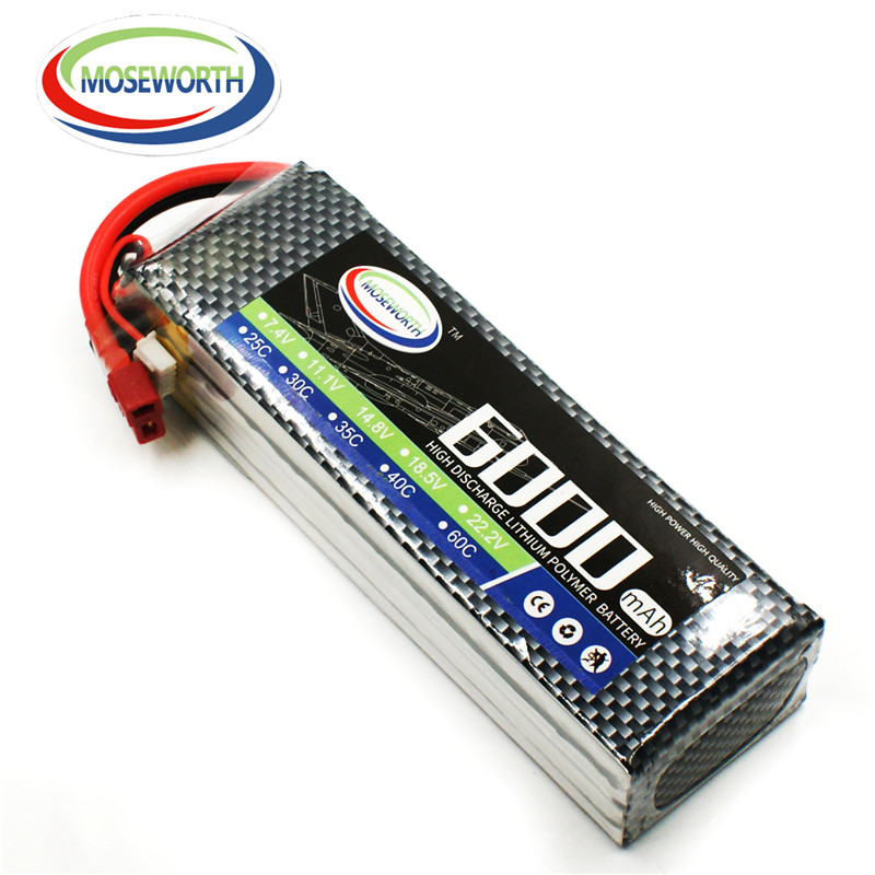 4S 14.8V 6000mAh RC おもちゃのリポバッテ - 4S Lipo Battery 14.8V 6000Mah のレビューと価格